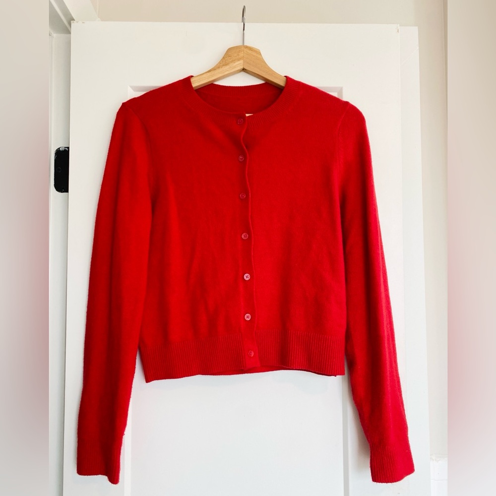 Old Navy Red Cardigan XS